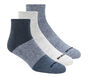 Quarter Colorblock Socks - 3 Pack, BLUE, large image number 0