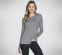 GO DRI SWIFT Long Sleeve Crew, CHARCOAL, large image number 0