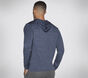 On The Road Hooded Long Sleeve, BLUE  /  GRAY, large image number 1