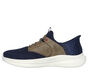 Skechers Slip-ins Relaxed Fit: Slade - Caster, NAVY / TAN, large image number 3