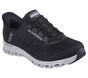 Skechers Slip-ins Waterproof: Glide-Step, BLACK / GRAY, large image number 4