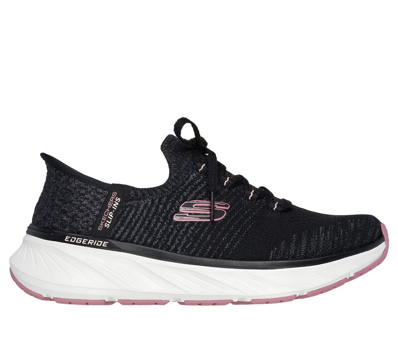 Skechers Slip-ins Relaxed Fit: Edgeride, BLACK / PINK, largeimage number 0